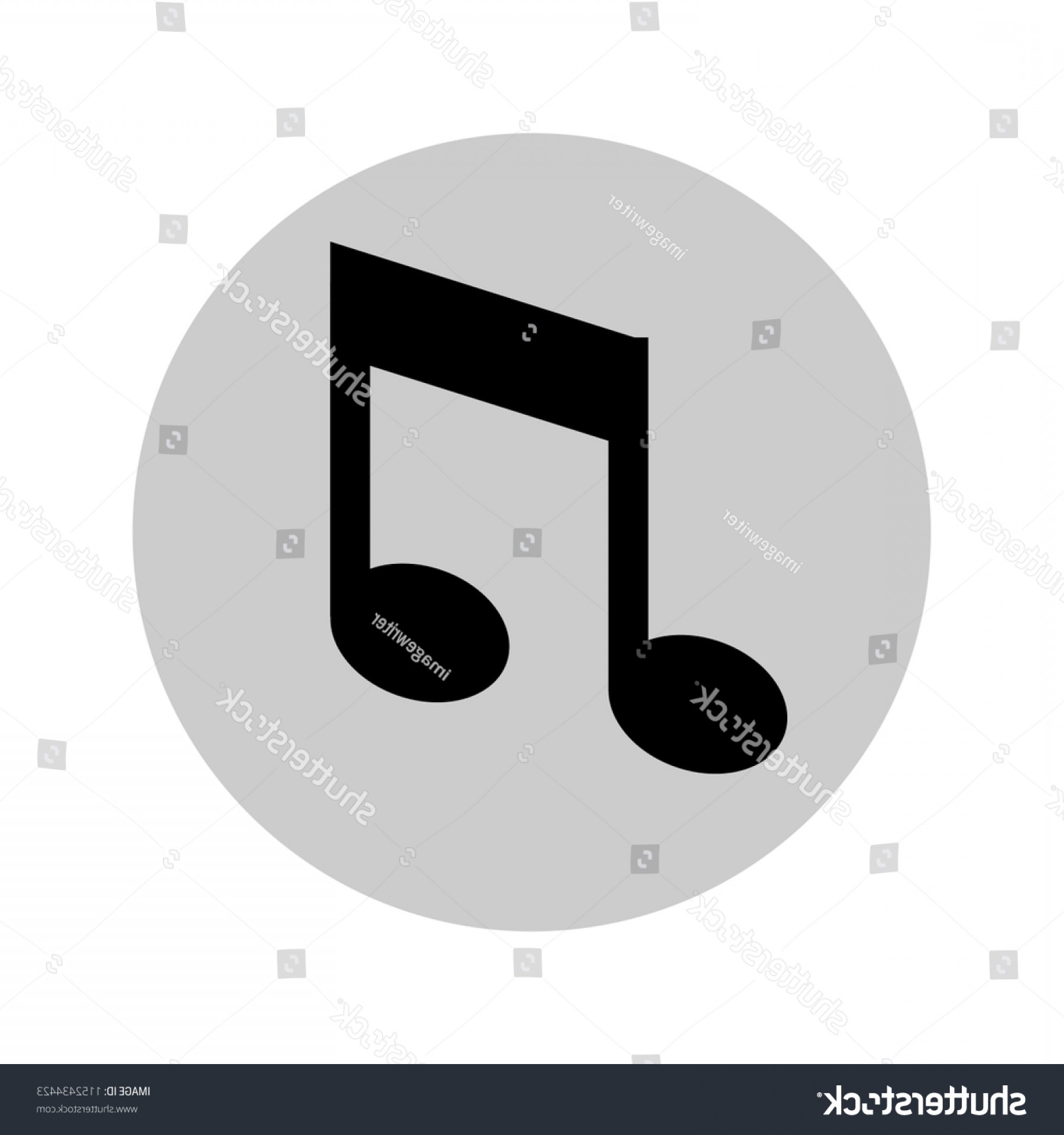 1800x1920 Music Note Vector Graphic Studiogrfx