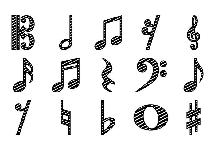 700x490 Music Notes Free Vector Art