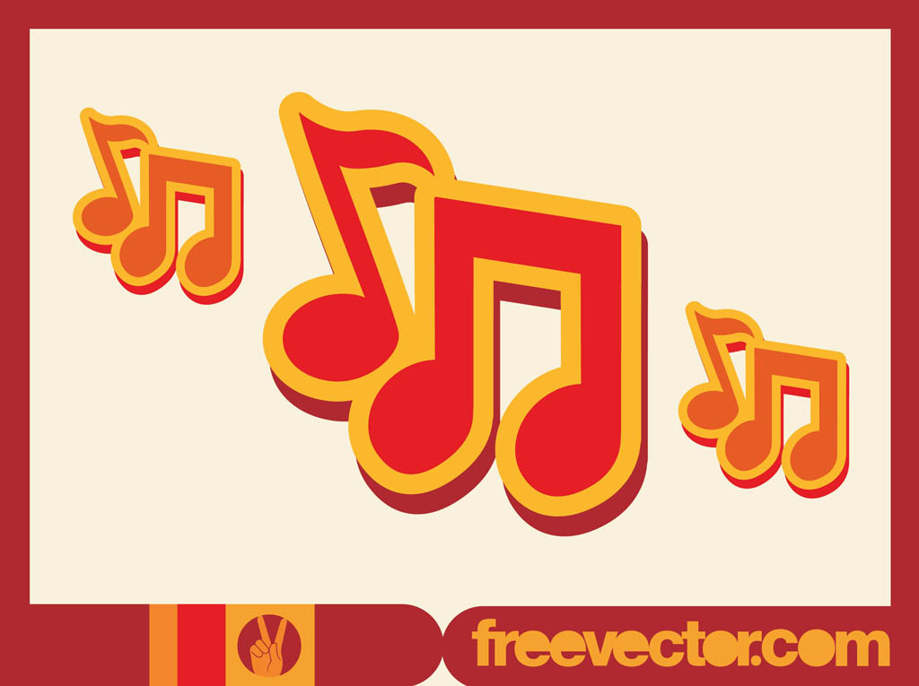 1024x765 Music Notes Icon Vector Art Graphics