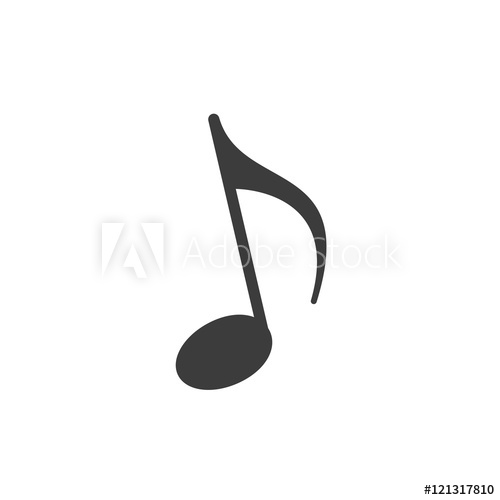 500x500 Music Note Icon Icon Music Note Icon Vector Isolated On White