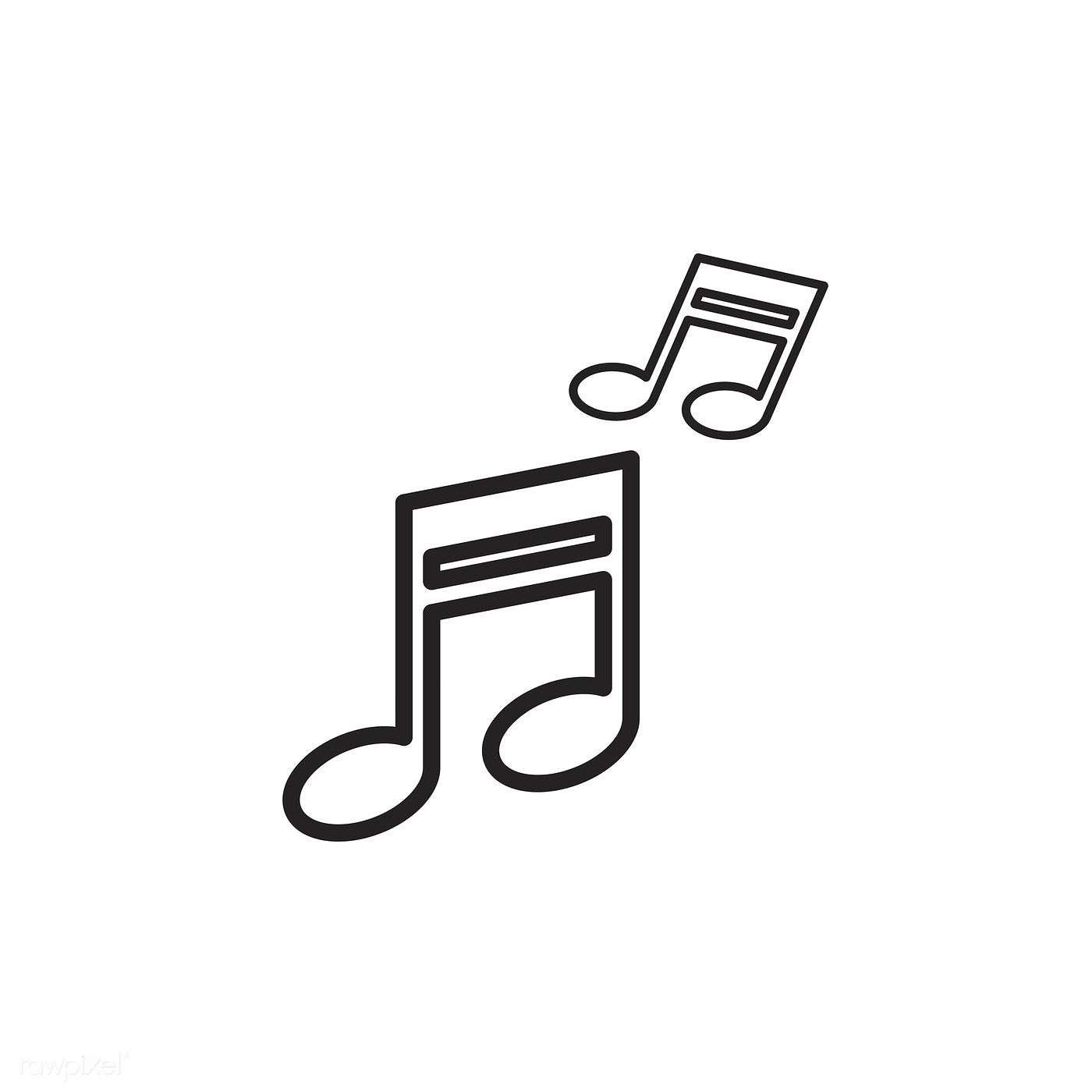 1400x1400 Music Note Icon Vector Free Image