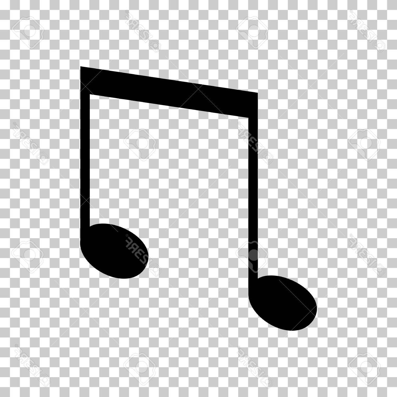 1300x1300 Top Black Music Note Icon Vector Library Vector Images Design