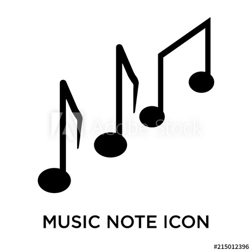 500x500 Music Note Icon Isolated On White Background Modern And Editable