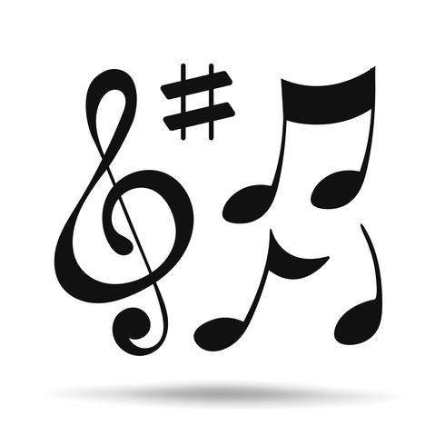 490x490 Music Note Icon Vector Illustration Design