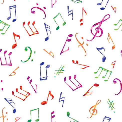 490x490 Music Pattern Music Notes And Signs Seamless Background Vector