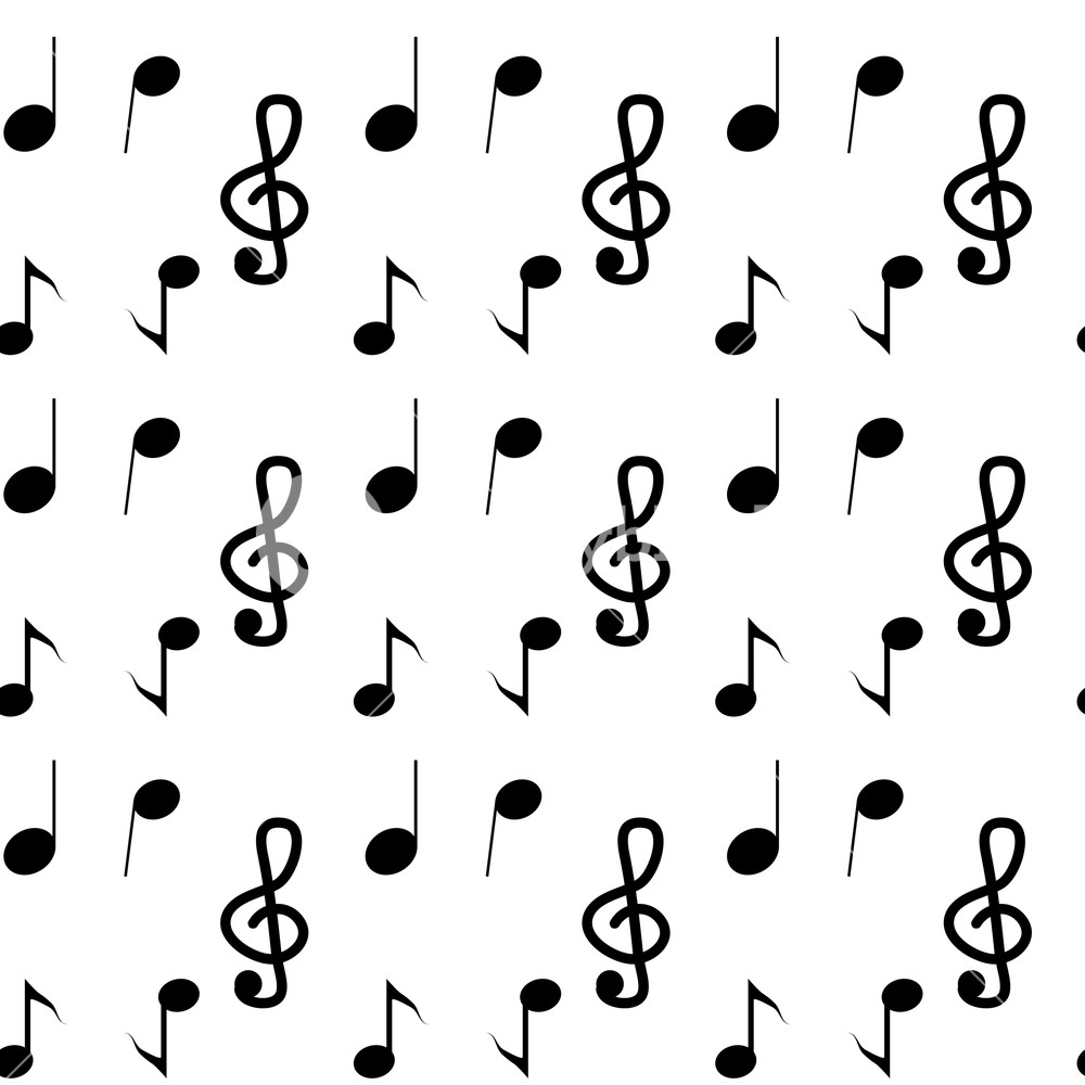1000x1000 Music Seamless Pattern Note Musical Notes Design And Pattern