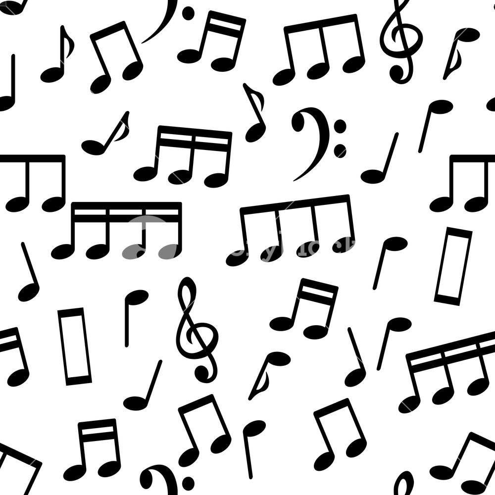 Music Note Pattern Vector at Collection of Music Note