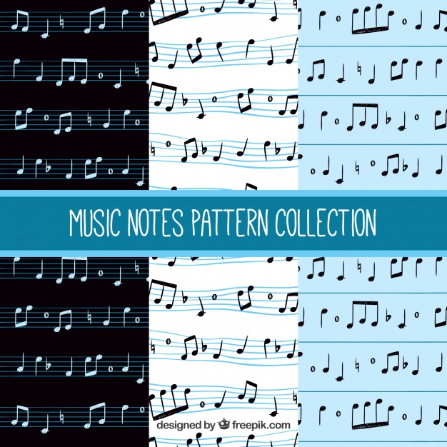 626x626 Musical Note Patterns Vector Free Download
