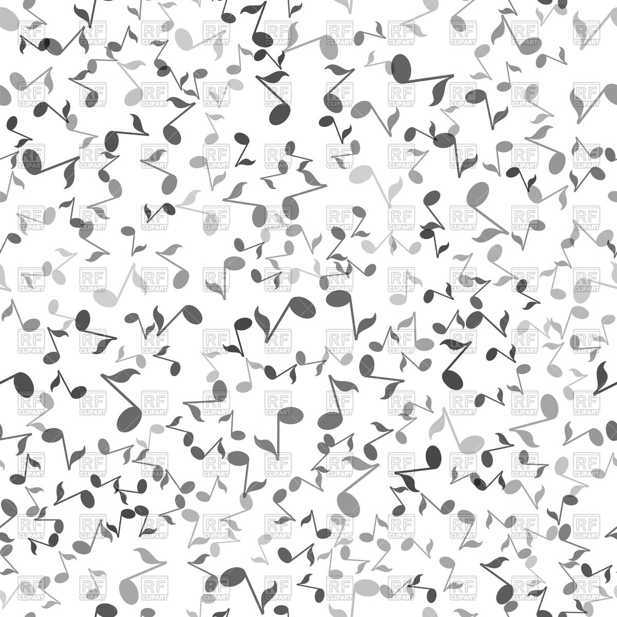1200x1200 Musical Notes Seamless Pattern Vector Image Of Backgrounds