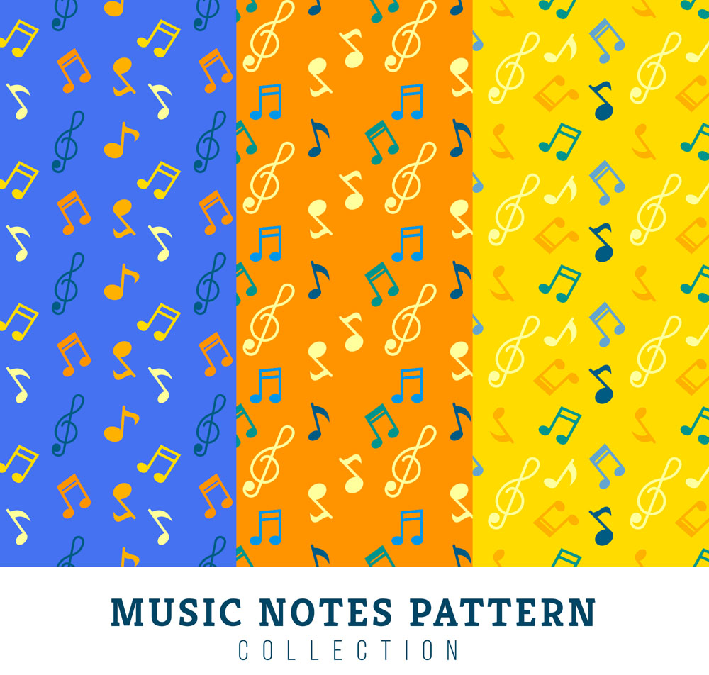 1000x952 Preview Music Notes Pattern Seamless Background Vector Collection