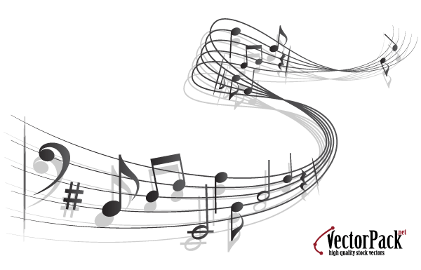 600x385 Music Notes Vector