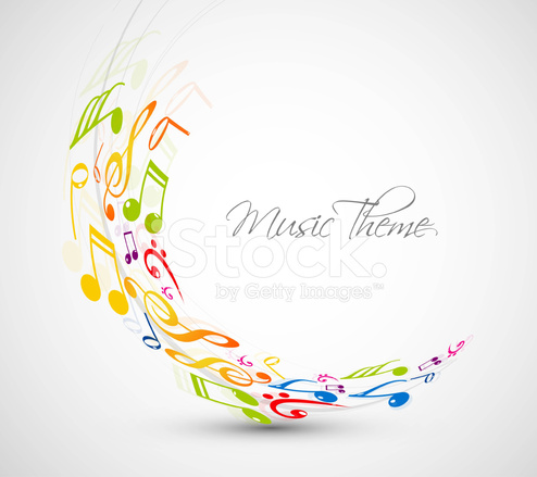 Abstract Colorful Music Notes Line Wave Background Vector Stock 494x439 Abstract Colorful Music Notes Line Wave Background Vector Stock