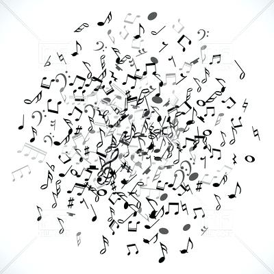 Music Notes From Headphones Isolated Design Artwork Vector Art 400x400 Music Notes From Headphones Isolated Design Artwork Vector Art