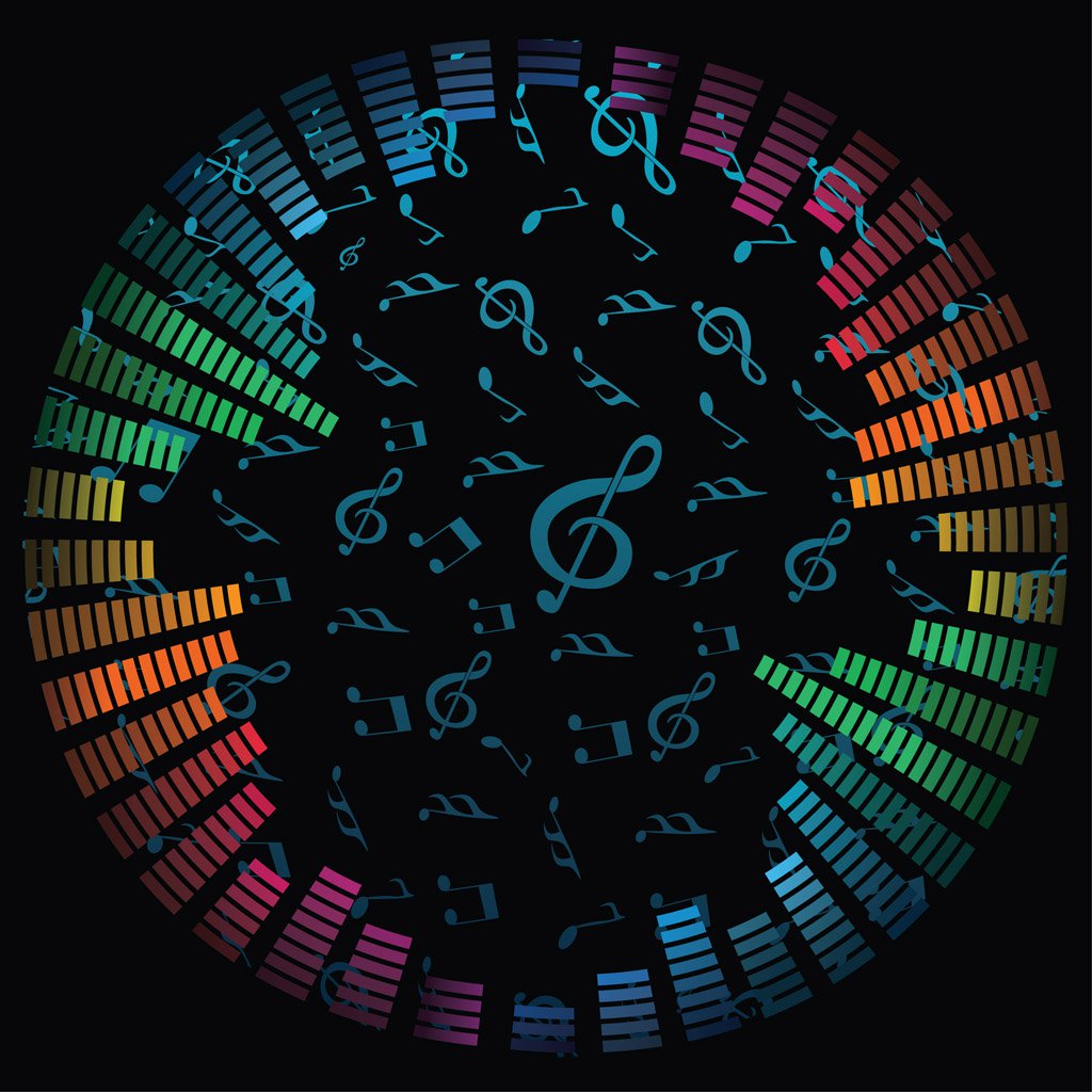Music Notes Vector Background Vector Art Graphics 1024x1024 Music Notes Vector Background Vector Art Graphics