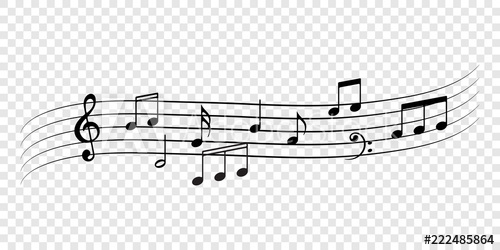 Music Notes Flow Background Vector Music Note Tune Art Decoration 500x250 Music Notes Flow Background Vector Music Note Tune Art Decoration