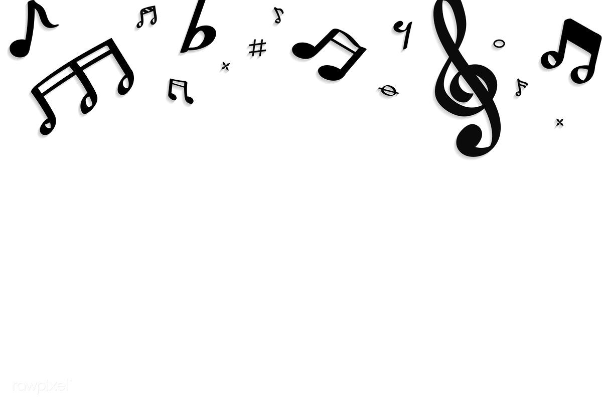 Black Flowing Music Notes On White Background Vector Free Image 1200x800 Black Flowing Music Notes On White Background Vector Free Image