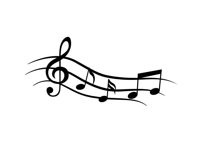 Wave Of Music Notes Vector 800x566 Wave Of Music Notes Vector
