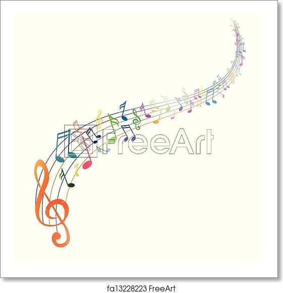 Free Art Print Of Vector Background With Music Notes Vector 561x581 Free Art Print Of Vector Background With Music Notes Vector