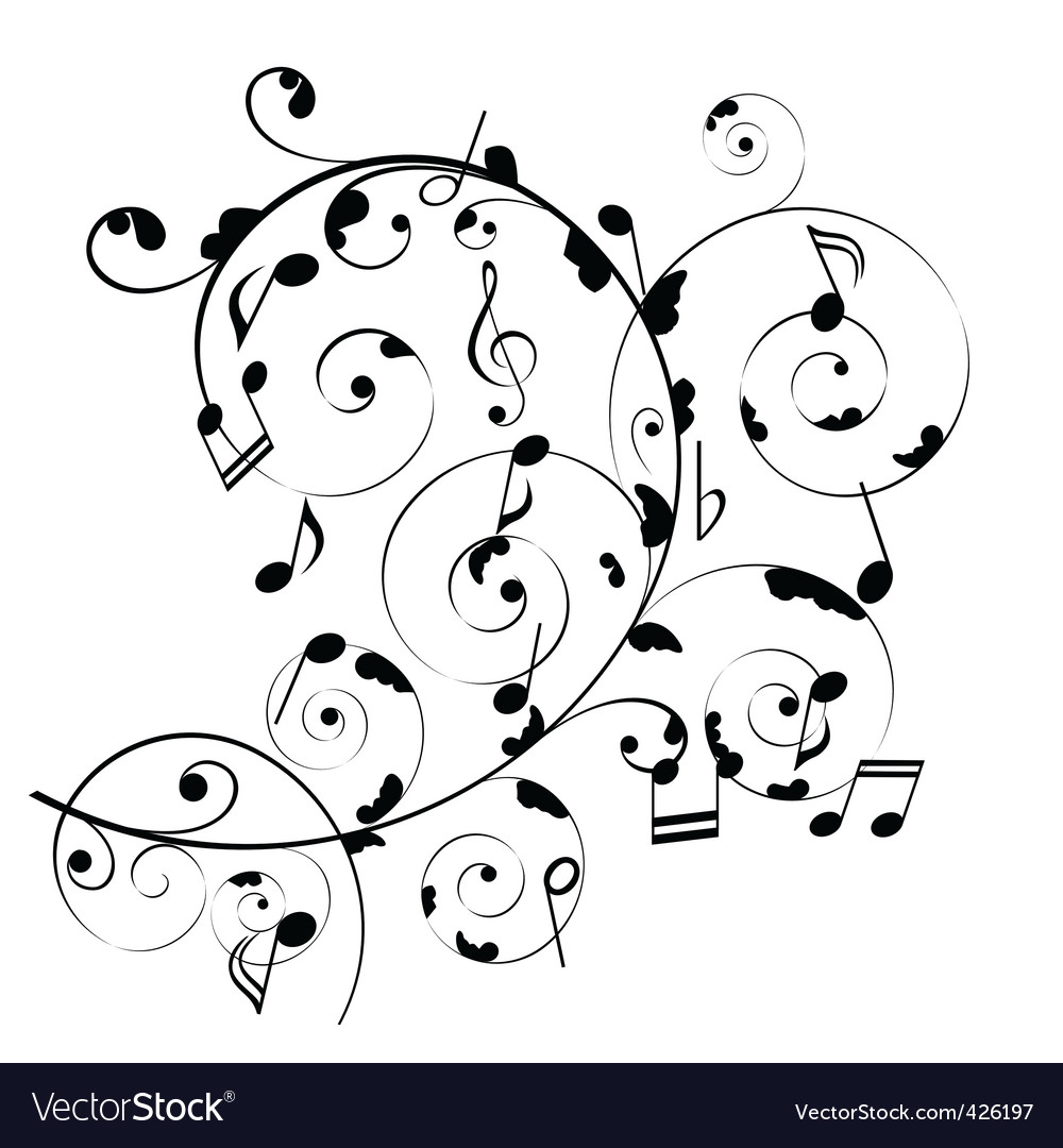 Music Notes Vector Art 1000x1080 Music Notes Vector Art