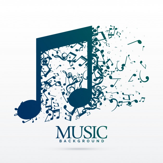 626x626 Music Graphic Design Abstract Music Notes Design Vector Free