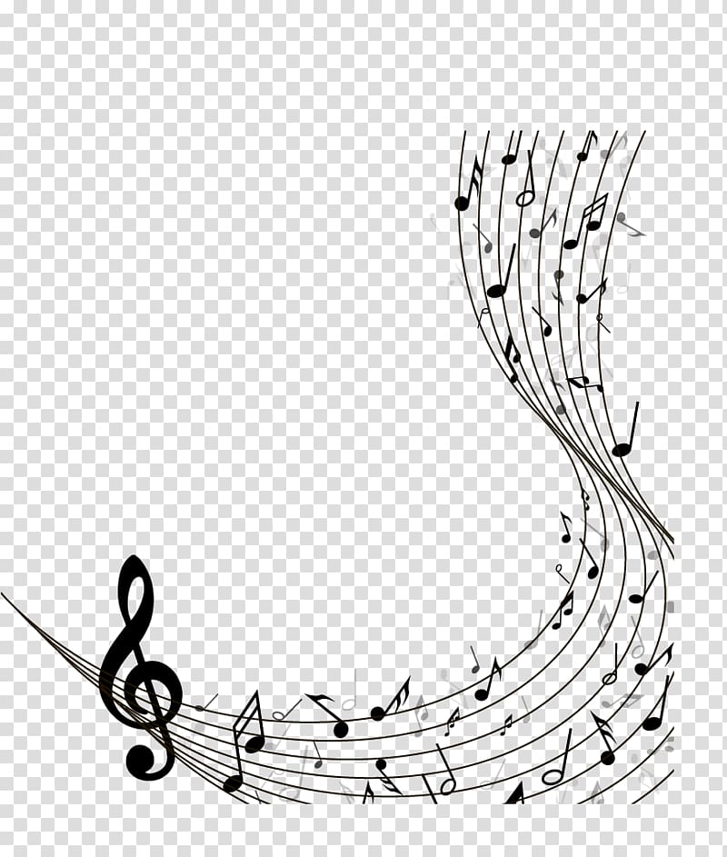 800x943 Musical Note Staff, Black Stave With Musical Notes Material, G