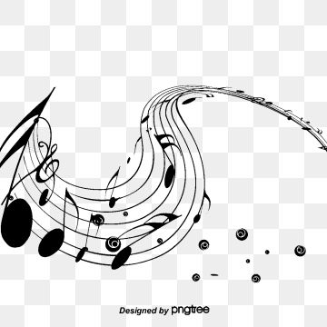 360x360 Black Stave With Musical Notes Vector Material, Black Stave, Notes