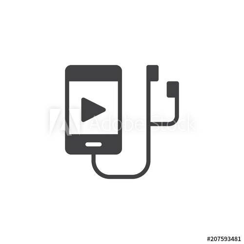 Music Player Vector Icon Filled Flat Sign For Mobile Concept 500x500 Music Player Vector Icon Filled Flat Sign For Mobile Concept