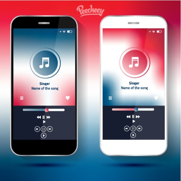 Sketch For The Music Player For Mobile Devices Free Vector 600x600 Sketch For The Music Player For Mobile Devices Free Vector