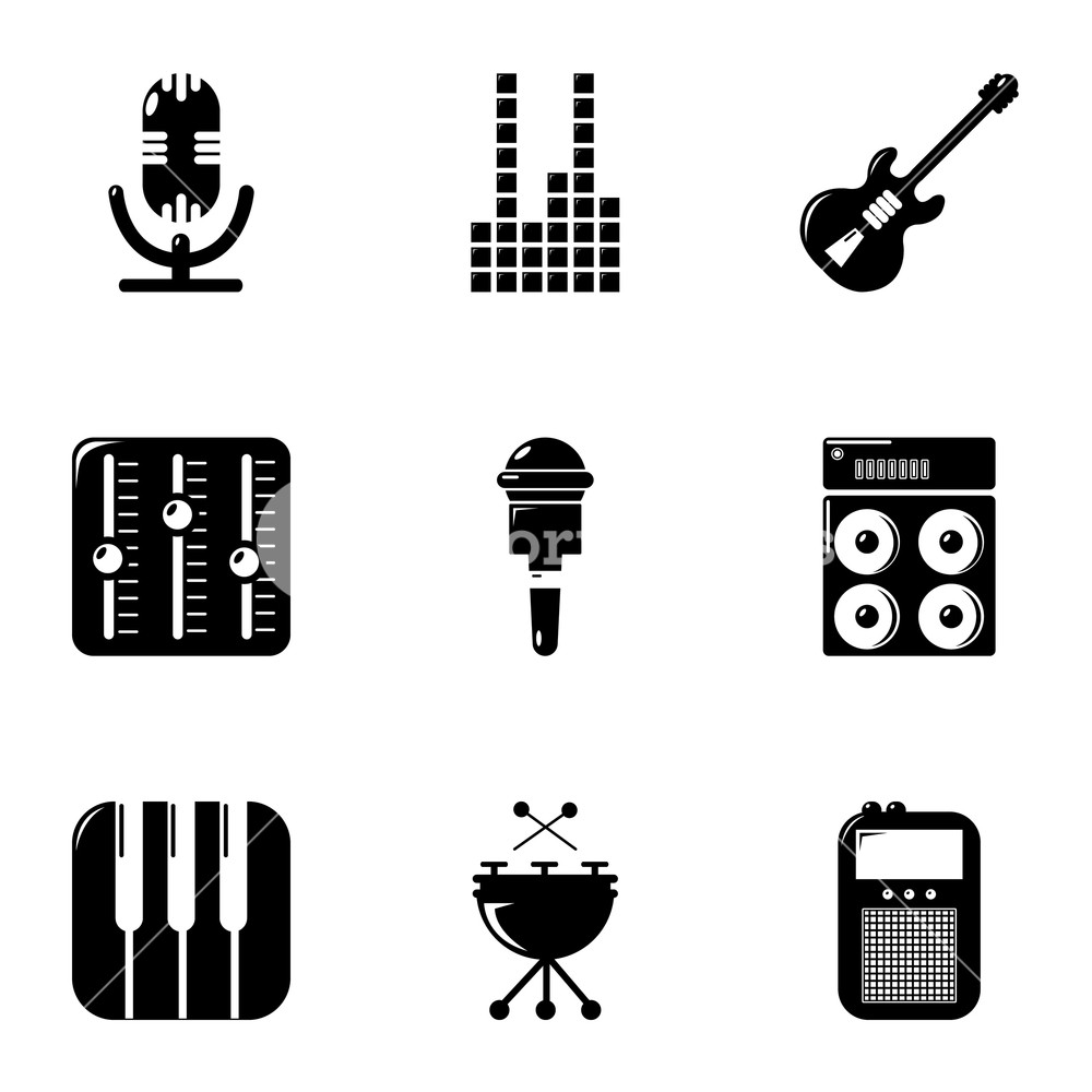 Music Player Icons Set Simple Set Of Music Player Vector Icons 1000x1000 Music Player Icons Set Simple Set Of Music Player Vector Icons