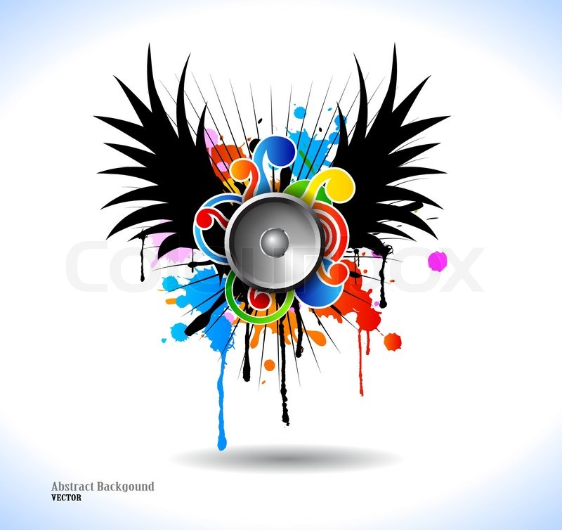 800x754 Colour Cool Grunge Music Poster Vector Stock Vector Colourbox