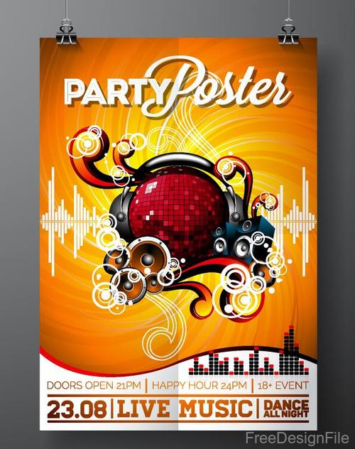 500x632 Fashion Music Poster Template Vector Free Download