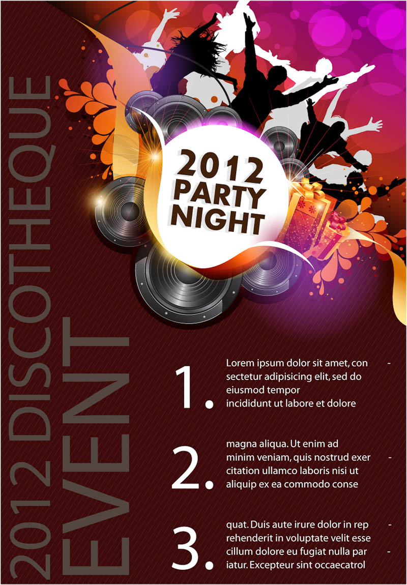 800x1150 Party Night Poster Vector Vector Graphics Blog