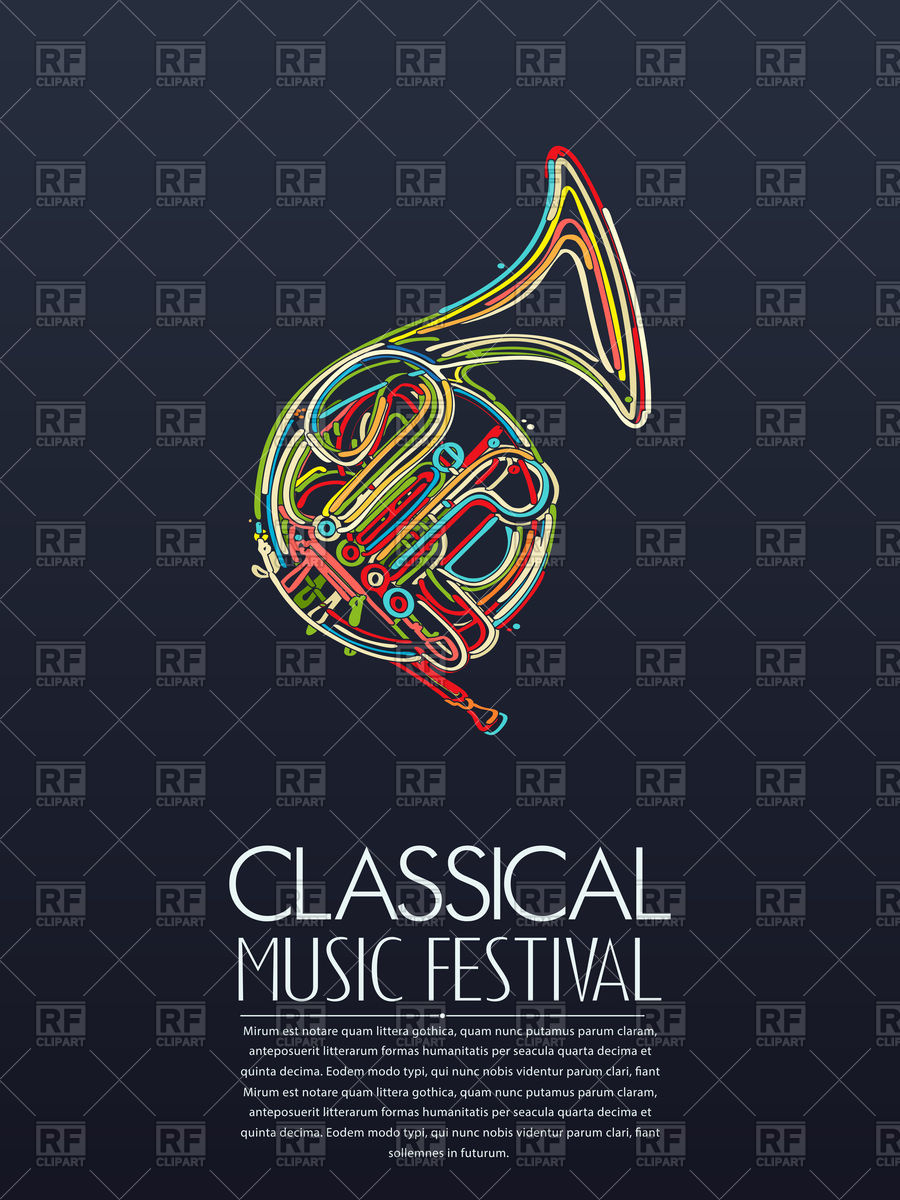 900x1200 Classical Music Event Poster Vector Image Of Music Lirch