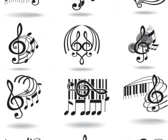 336x280 Notes, Music Staff And Treble Clef Vector Free Download