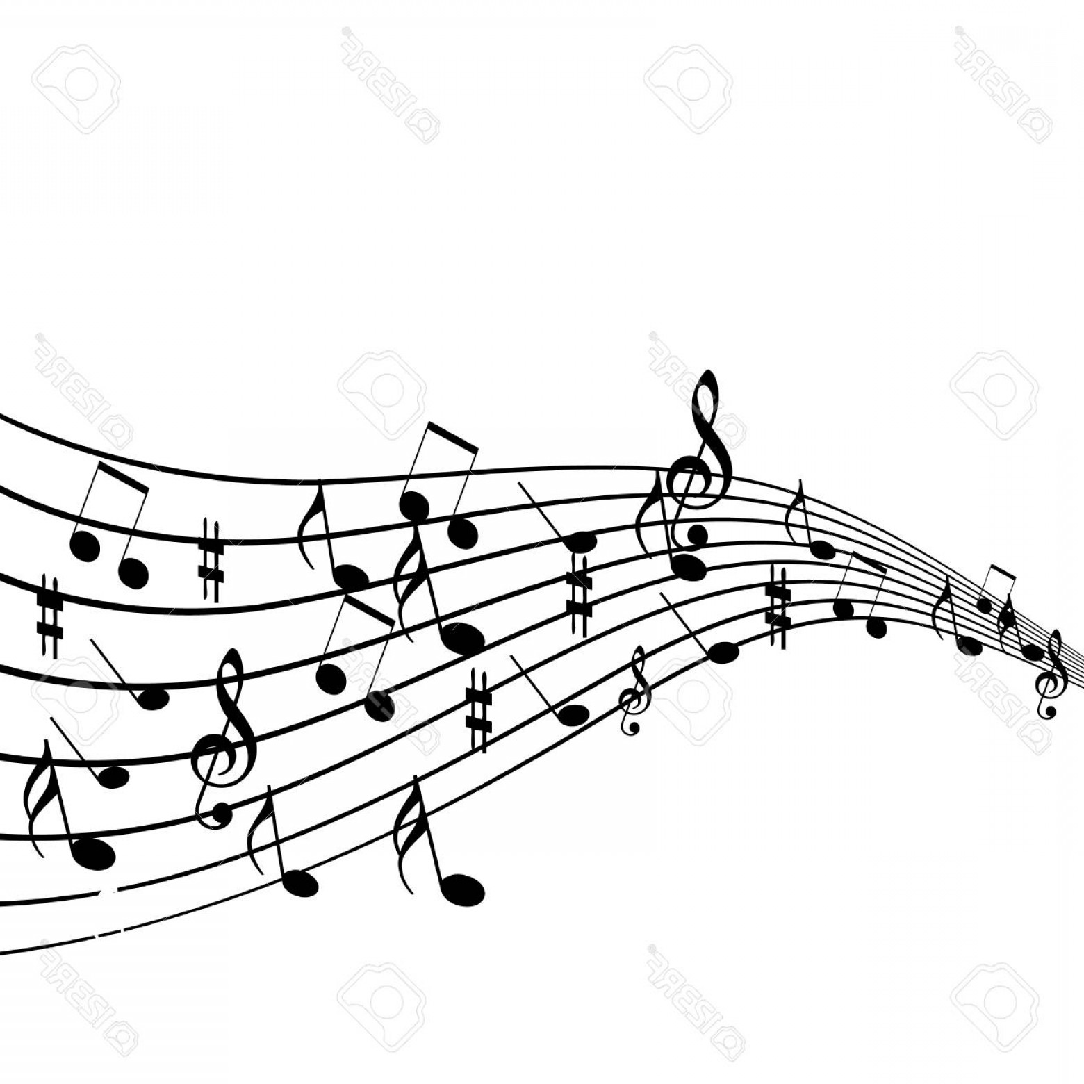 1560x1560 Photostock Vector Musical Design Elements From Music Staff