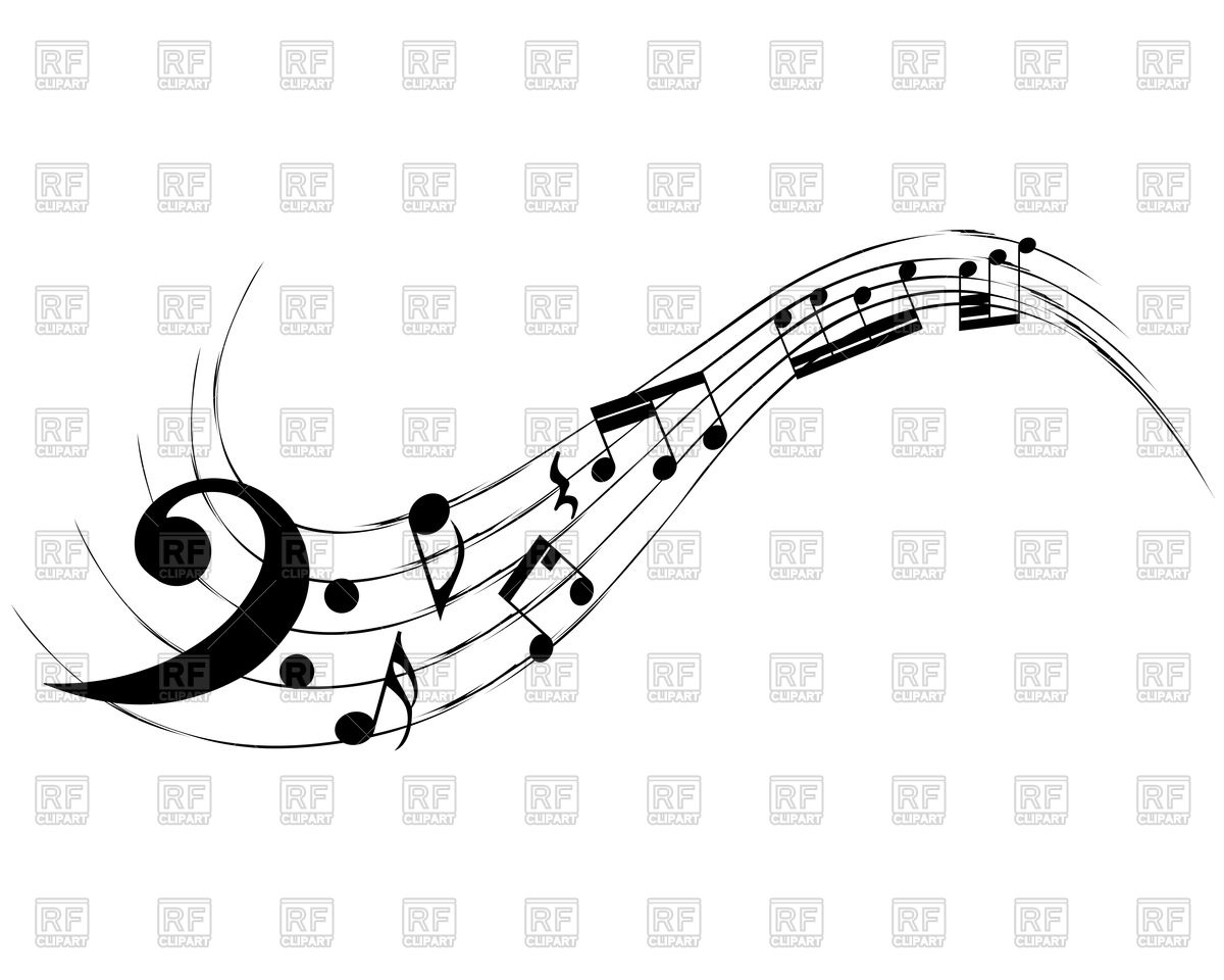1200x960 Wavy Musical Notes Staff Vector Image Of Objects Angelp