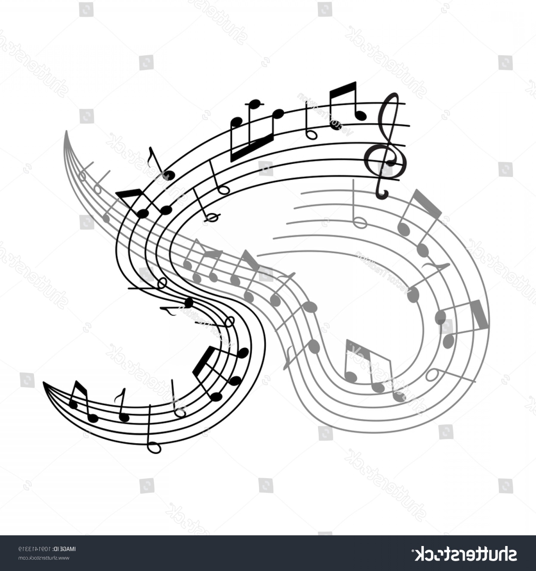 1800x1920 Free Vector Musical Notes And Staff Studiogrfx