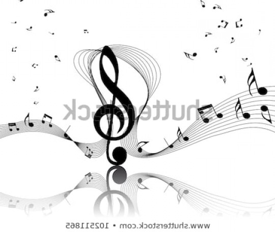 540x456 Free Vector Musical Notes And Staff Hoodamathrun