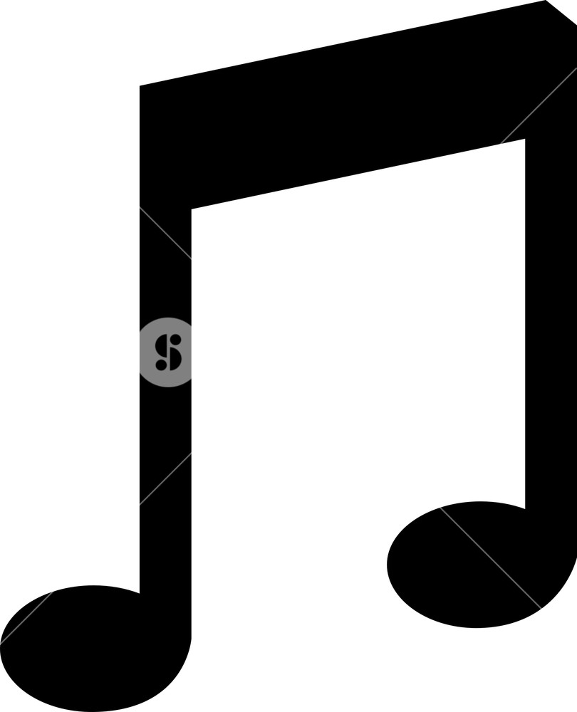 Music Single Bar Note Symbol Vector Illustration In Black 810x1000 Music Single Bar Note Symbol Vector Illustration In Black