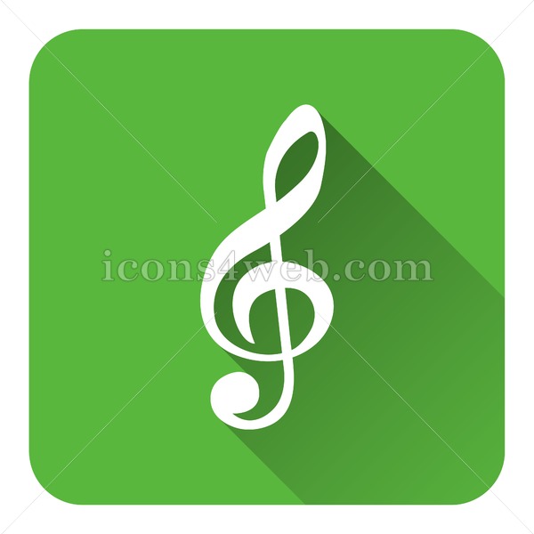 Sol Key Music Symbol Flat Icon With Long Shadow Vector 600x600 Sol Key Music Symbol Flat Icon With Long Shadow Vector