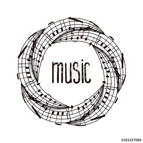 Vector Music Illustration Music Symbol Round Pattern Stock 500x500 Vector Music Illustration Music Symbol Round Pattern Stock