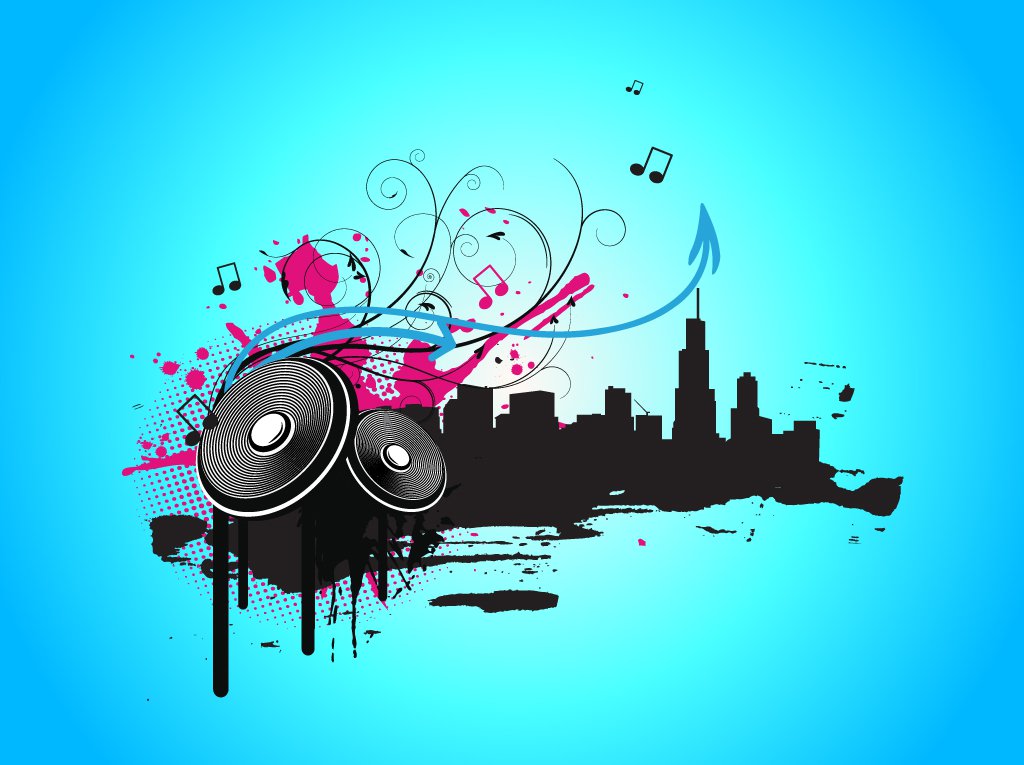 1024x765 Music City Vector Graphics Vector Art Graphics