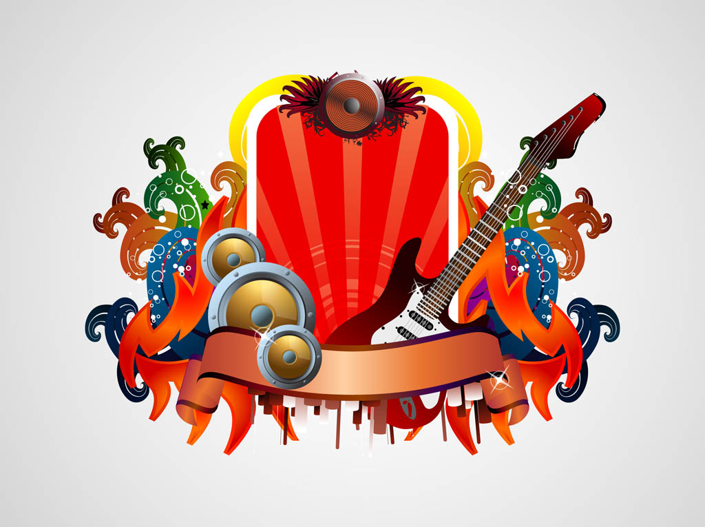 1024x765 Music Vector Layout Vector Art Graphics