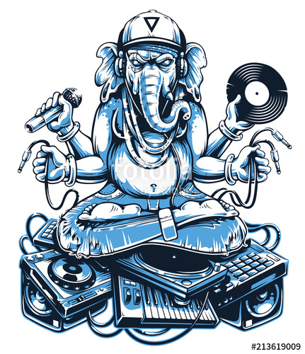 431x500 Ganesha Music Vector Art Stock Image And Royalty Free Vector