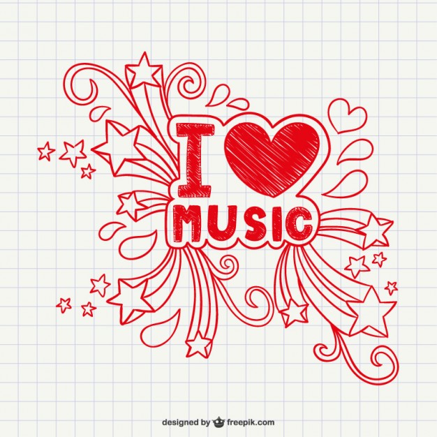 626x626 I Love Music Vector Stock Images
