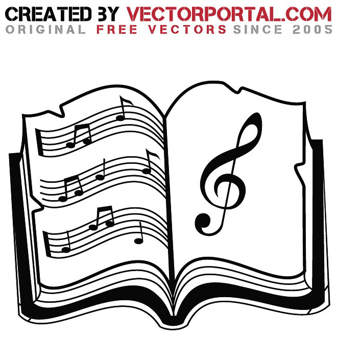 660x660 Music Book Vector Graphics