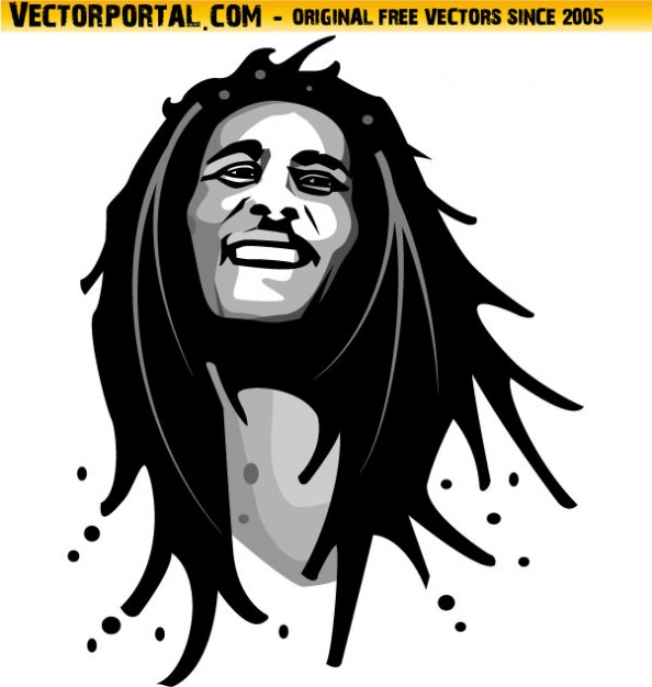 594x626 Bob Marley Portrait Reggae Music Vector Free Download Remarkable