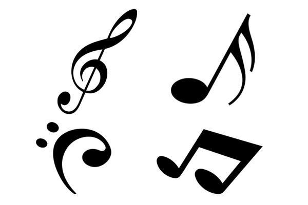 600x400 Modern Music Notes Vector Free Vector Download