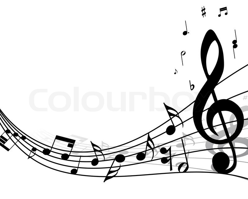 Vector Musical Notes Staff Background Stock Vector Colourbox 800x640 Vector Musical Notes Staff Background Stock Vector Colourbox