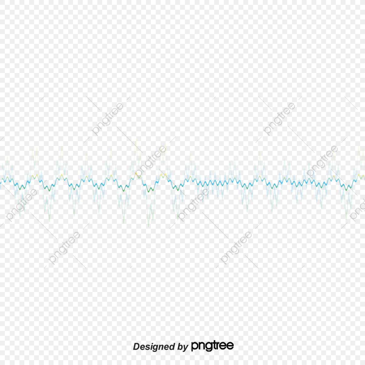 1200x1200 Cartoon Geometric Curve Sound Wave Music Character, Sound Waves